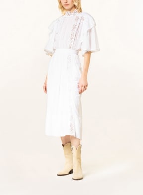 ISABEL MARANT ÉTOILE Dress GALINA with lace, Color: WHITE (Image 1)