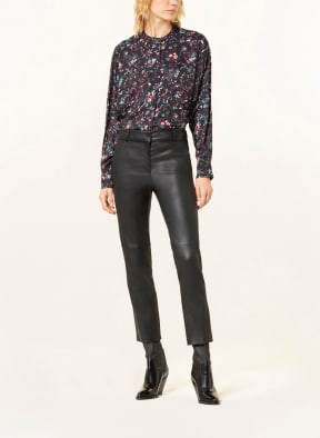 ISABEL MARANT ÉTOILE Bluse CATCHELL , Farbe: DUNKELGRAU/ TÜRKIS/ DUNKELROT (Bild 1)