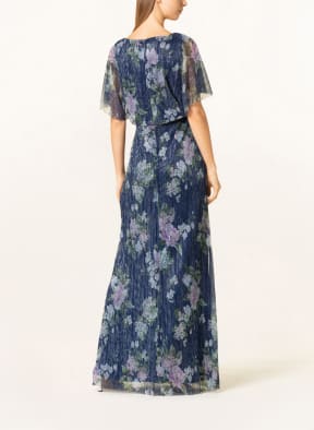 ADRIANNA PAPELL Abendkleid aus Mesh mit Glitzergarn, Farbe: DUNKELBLAU/ GRÜN/ HELLLILA (Bild 1)