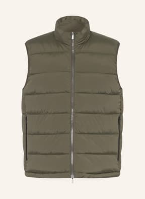 STROKESMAN'S Quilted vest SKY , Color: OLIVE (Image 1)