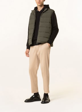 STROKESMAN'S Quilted vest SKY , Color: OLIVE (Image 1)