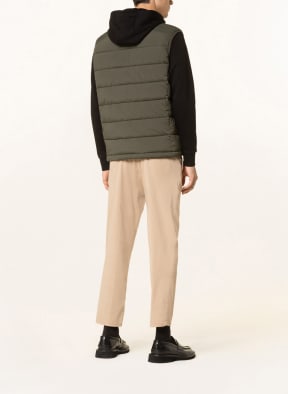 STROKESMAN'S Quilted vest SKY , Color: OLIVE (Image 1)