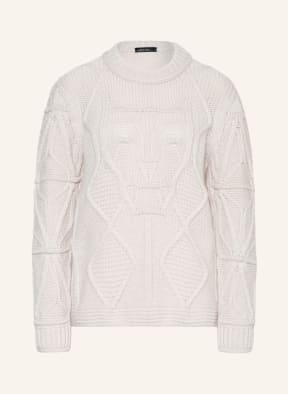 MARC CAIN Sweater with cashmere, Color: 130 soft pearl (Image 1)