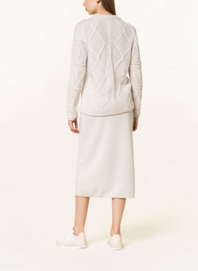 MARC CAIN Sweater with cashmere, Color: 130 soft pearl (Image 1)