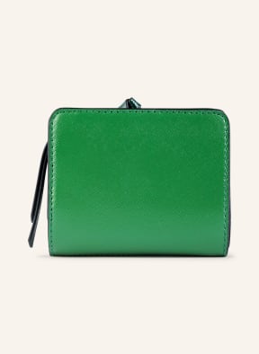 MARC JACOBS Saffiano wallet THE MINI SNAPSHOT, Color: GREEN (Image 1)