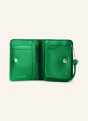 MARC JACOBS Saffiano wallet THE MINI SNAPSHOT, Color: GREEN (Image 1)