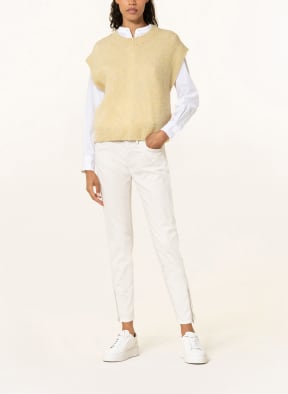 RAFFAELLO ROSSI Velvet pants NOMI , Color: WHITE (Image 1)
