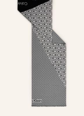 Calvin Klein Scarf, Color: BLACK/ LIGHT GRAY (Image 1)