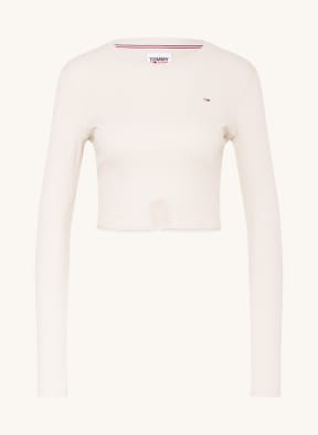 TOMMY JEANS Cropped-Longsleeve, Farbe: CREME (Bild 1)