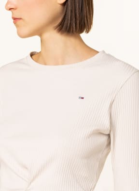TOMMY JEANS Cropped-Longsleeve, Farbe: CREME (Bild 1)