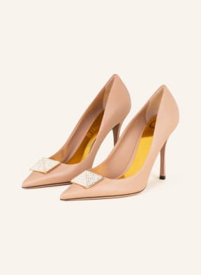 VALENTINO GARAVANI Pumps ONE STUD 100, Farbe: NUDE (Bild 1)