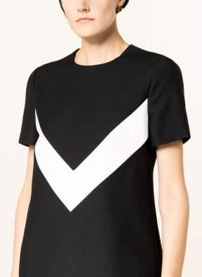 VALENTINO Sheath dress with silk, Color: BLACK/ WHITE (Image 1)