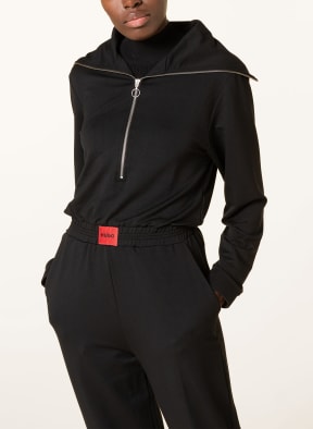HUGO Lounge jumpsuit HOME GRL, Color: BLACK (Image 1)