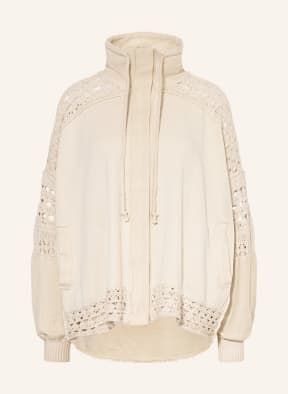 Free People Oversized jacket DUNE BUG in mixed materials, Color: BEIGE (Image 1)
