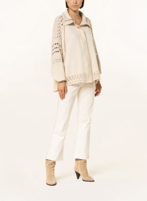 Free People Oversized jacket DUNE BUG in mixed materials, Color: BEIGE (Image 1)