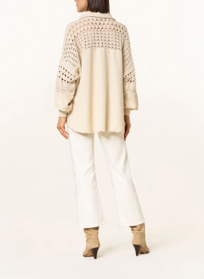 Free People Oversized jacket DUNE BUG in mixed materials, Color: BEIGE (Image 1)