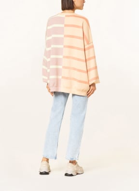 Free People Sweater, Color: SALMON/ LIGHT YELLOW/ DUSKY PINK (Image 1)
