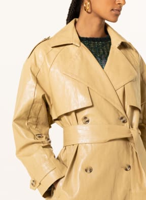 Lala Berlin Trench coat OLIVIA in leather look , Color: CAMEL (Image 1)
