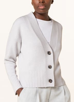FFC Cardigan with cashmere, Color: LIGHT GRAY (Image 1)