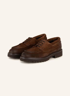 DOUCAL'S Platform lace-up shoes, Color: DARK BROWN (Image 1)