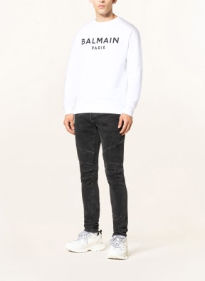BALMAIN Sweatshirt , Color: WHITE/ BLACK (Image 1)