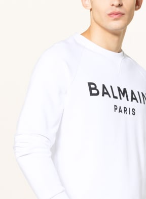 BALMAIN Sweatshirt , Color: WHITE/ BLACK (Image 1)