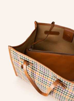 MARCELLA Club Shopper MARCELLA, Color: COGNAC/ CREAM/ PURPLE (Image 1)