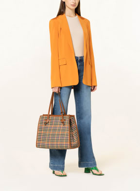 MARCELLA Club Shopper MARCELLA, Color: COGNAC/ CREAM/ PURPLE (Image 1)