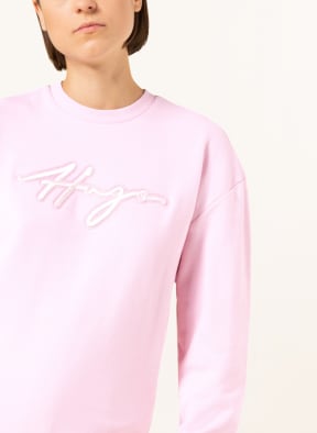 HUGO Sweatshirt EASY CREW, Farbe: HELLROSA (Bild 1)