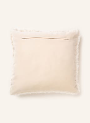 EB HOME Faux fur decorative cushion cover, Color: CREAM (Image 1)