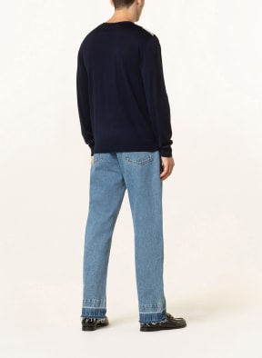 VALENTINO Sweater , Color: DARK BLUE/ ECRU (Image 1)