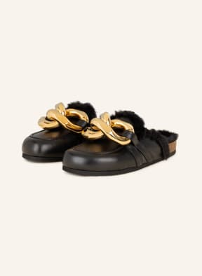 JW ANDERSON Slides CHAIN, Color: BLACK (Image 1)