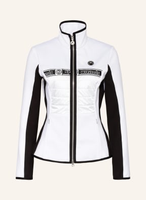 SPORTALM Midlayer-Jacke, Farbe: WEISS/ SCHWARZ (Bild 1)