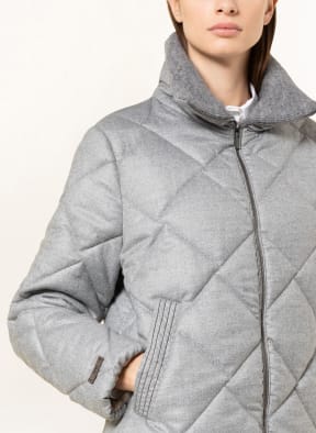 PESERICO Steppjacke mit Schmucksteinen, Farbe: GRAU (Bild 1)