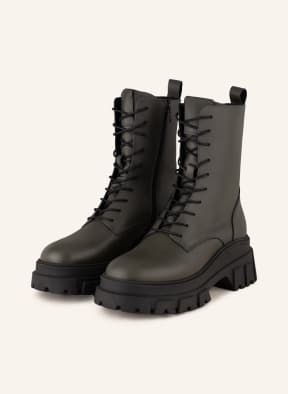MRS & HUGS Lace-up boots, Color: KHAKI (Image 1)