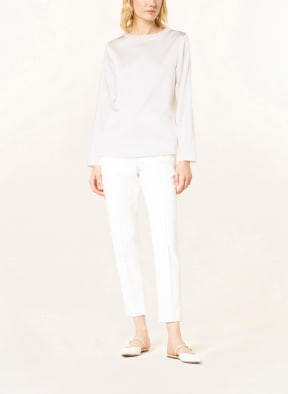 FABIANA FILIPPI Shirt blouse made of silk with sequins, Color: ECRU (Image 1)