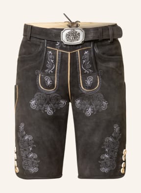 Hammerschmid Trachten-Lederhose ROTTAU, Farbe: DUNKELGRAU (Bild 1)
