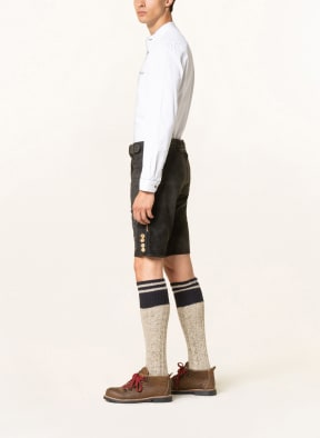 Hammerschmid Trachten-Lederhose ROTTAU, Farbe: DUNKELGRAU (Bild 1)