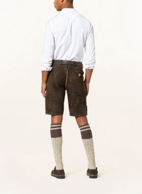 Hammerschmid Trachten-Lederhose PASSAU, Farbe: DUNKELBRAUN (Bild 1)