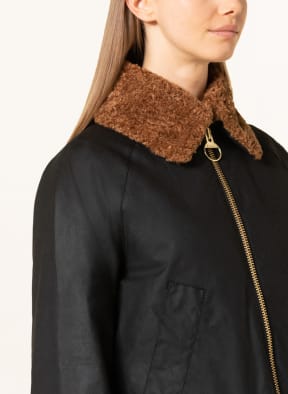 Barbour Field jacket CARLOWAY with faux fur , Color: BLACK (Image 1)