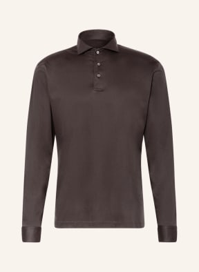 van Laack Jersey polo shirt PESO, Color: DARK GRAY (Image 1)