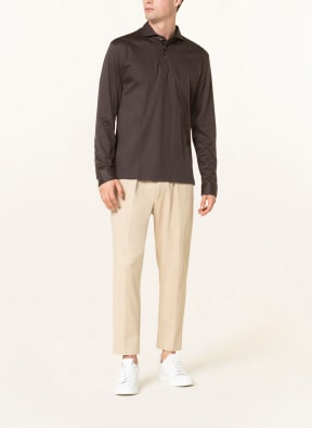 van Laack Jersey polo shirt PESO, Color: DARK GRAY (Image 1)