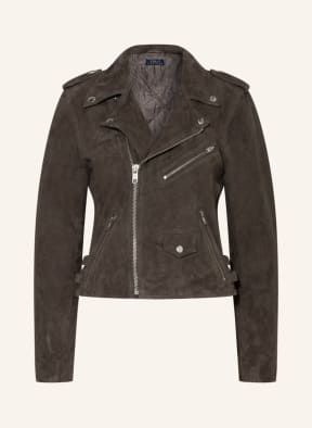 POLO RALPH LAUREN Lederjacke, Farbe: TAUPE (Bild 1)