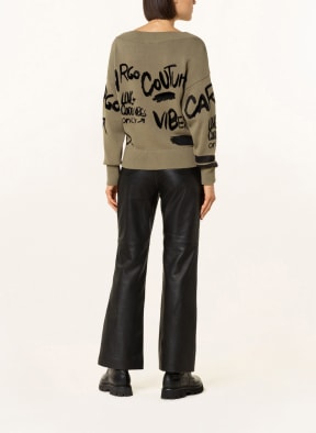 monari Sweater, Color: OLIVE/ BLACK (Image 1)