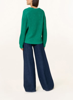 MRS & HUGS Cardigan with merino wool, Color: GREEN (Image 1)