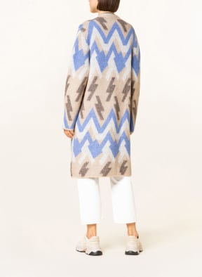 MRS & HUGS Knit cardigan with alpaca , Color: TAUPE/ BLUE/ CREAM (Image 1)