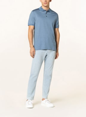Brioni Piqué polo shirt, Color: BLUE (Image 1)