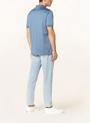 Brioni Piqué polo shirt, Color: BLUE (Image 1)