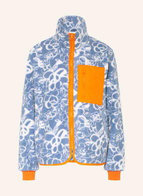 NEO NOIR Teddyfell-Jacke LYNDA, Farbe: WEISS/ BLAU/ ORANGE (Bild 1)