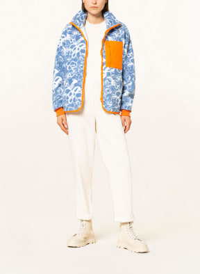 NEO NOIR Teddyfell-Jacke LYNDA, Farbe: WEISS/ BLAU/ ORANGE (Bild 1)
